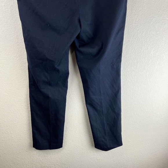 Maje Wool Pants Women 38 Dark Navy Blue Slacks Career Work Classic - Picture 8 of 15